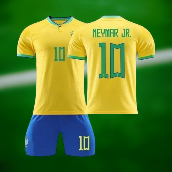 Brasil VM hjemmedrakt med Neymar trykk - Barn