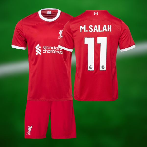 Liverpool 23-24 hjemmedrakt med Salah trykk - barn