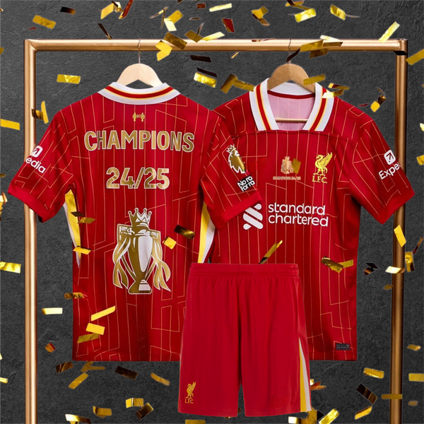 Liverpool PL Champions 24-25 Hjemmedrakt - Barn og Voksen